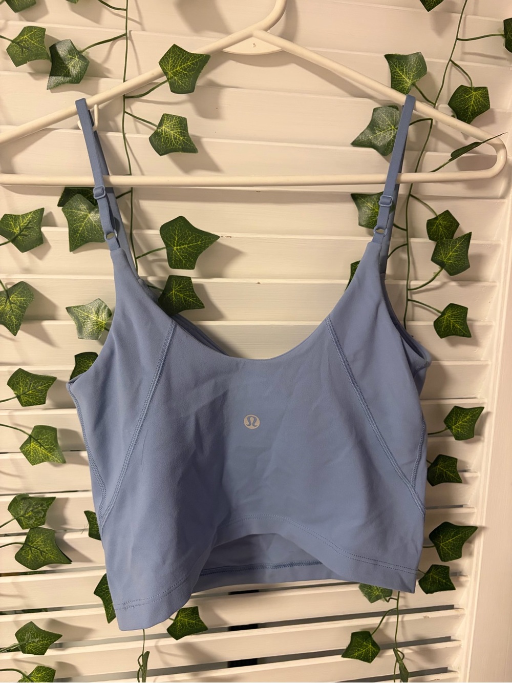 lululemon athletica Light Blue Adjustable-Strap Cropped Camisole